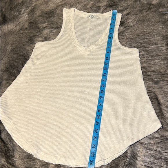 Z Supply Hacci Vagabond Ribbed Tank Size Medium Bone Cream - Picture 4 of 7